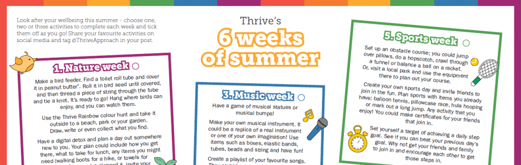 Thrive's 6 weeks of summer